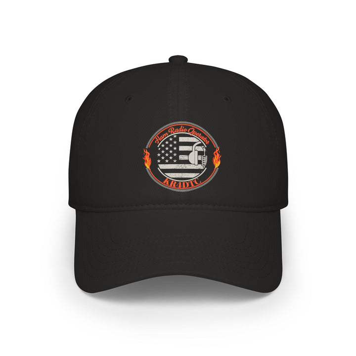 Personalized American Flag Ham Radio Baseball Cap with Custom Callsign