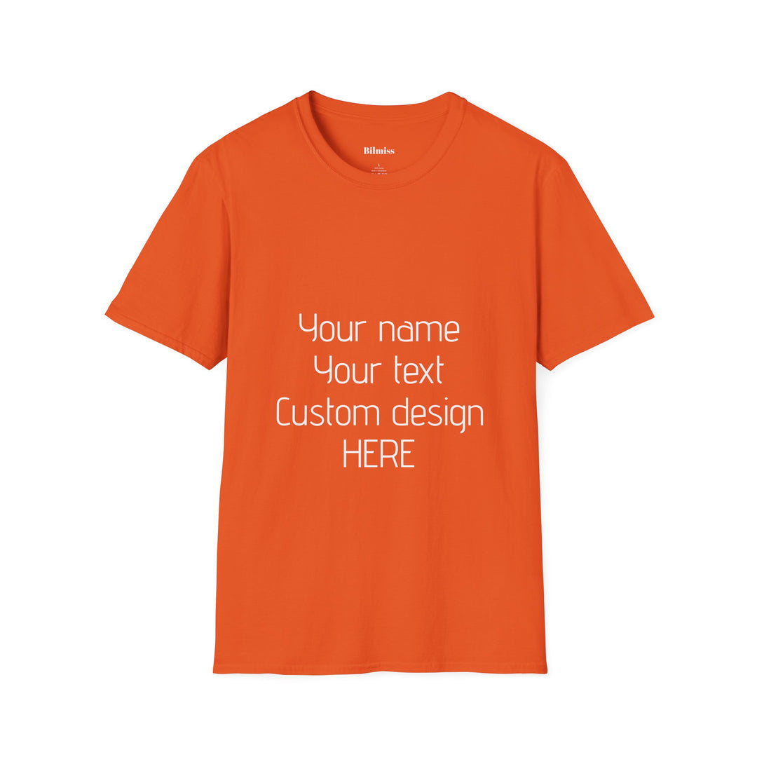 Custom Unisex T-Shirt - Personalized Shirt for Men & Women | Add Your Own Text, Logo or Photo | Gift Tee