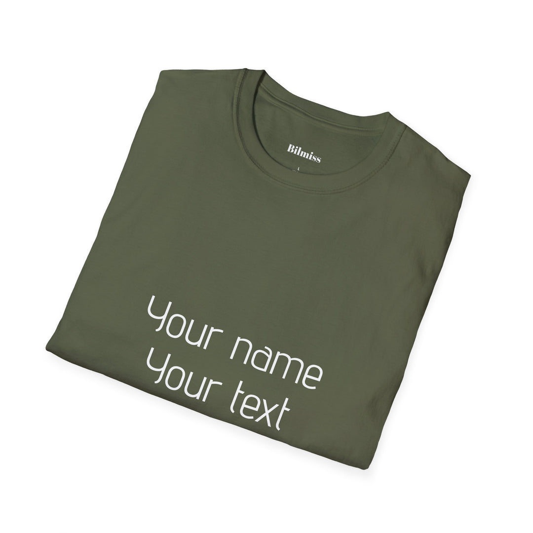 Custom Unisex T-Shirt - Personalized Shirt for Men & Women | Add Your Own Text, Logo or Photo | Gift Tee