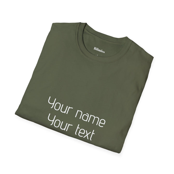 Custom Unisex T-Shirt - Personalized Shirt for Men & Women | Add Your Own Text, Logo or Photo | Gift Tee
