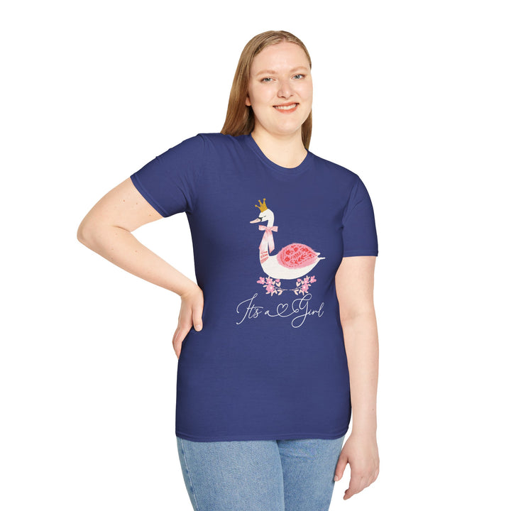 Pregnancy Announcement T-shirt, shirt for mom, It is a girl shirt, Pregnancy Reveal Tee, Baby Shower Gift, Funny Mom Tee