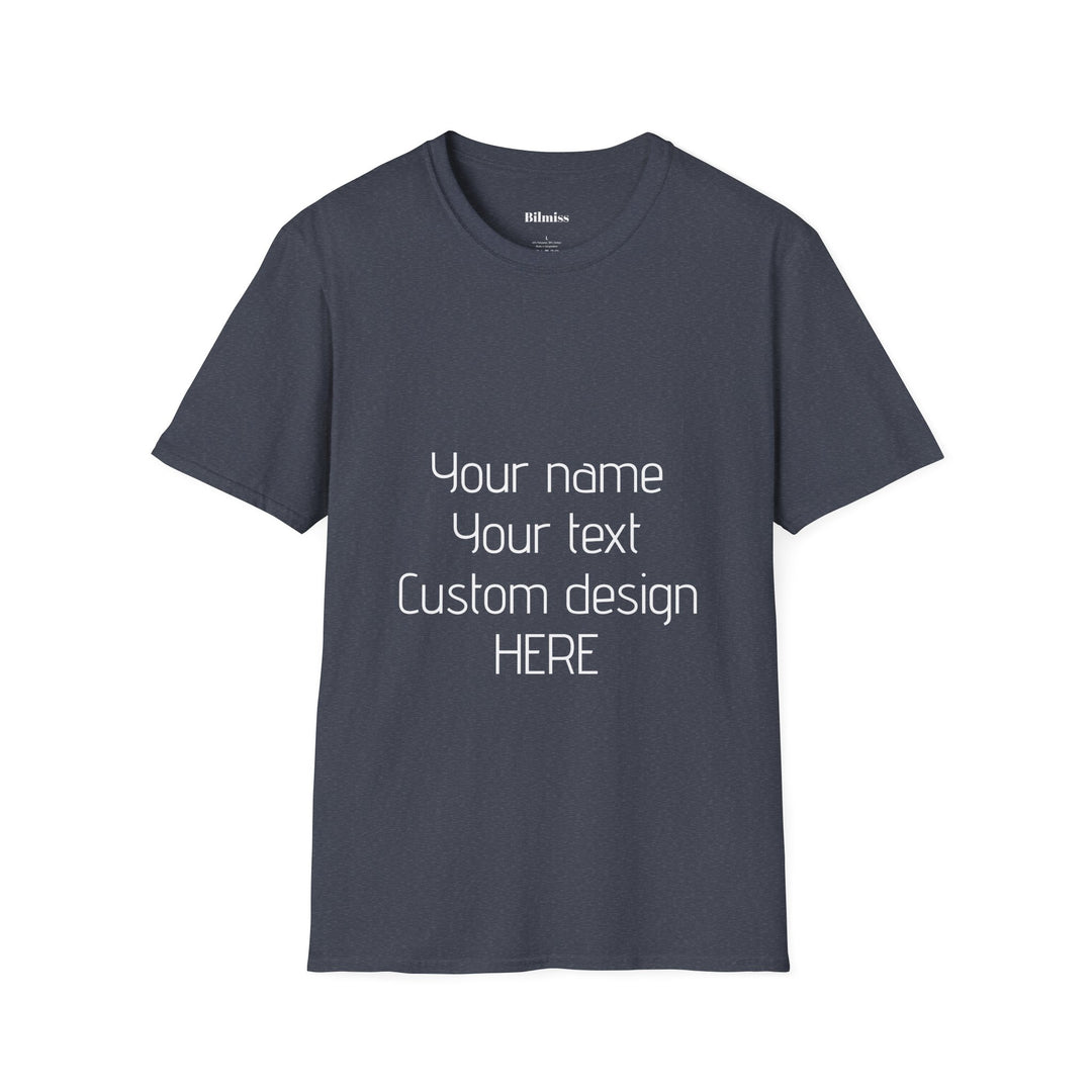 Custom Unisex T-Shirt - Personalized Shirt for Men & Women | Add Your Own Text, Logo or Photo | Gift Tee