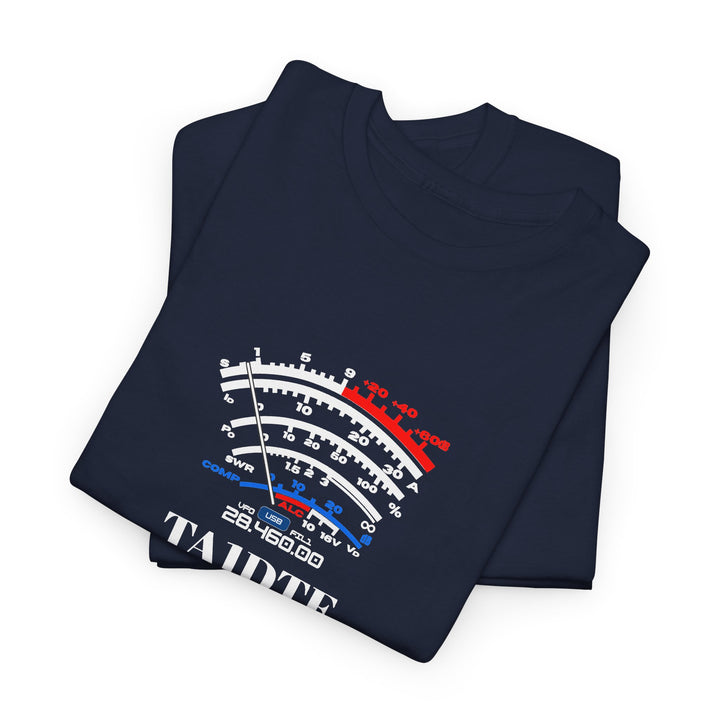 High-Visibility Personalized SW Meter Ham Radio T-Shirt with Custom Callsign