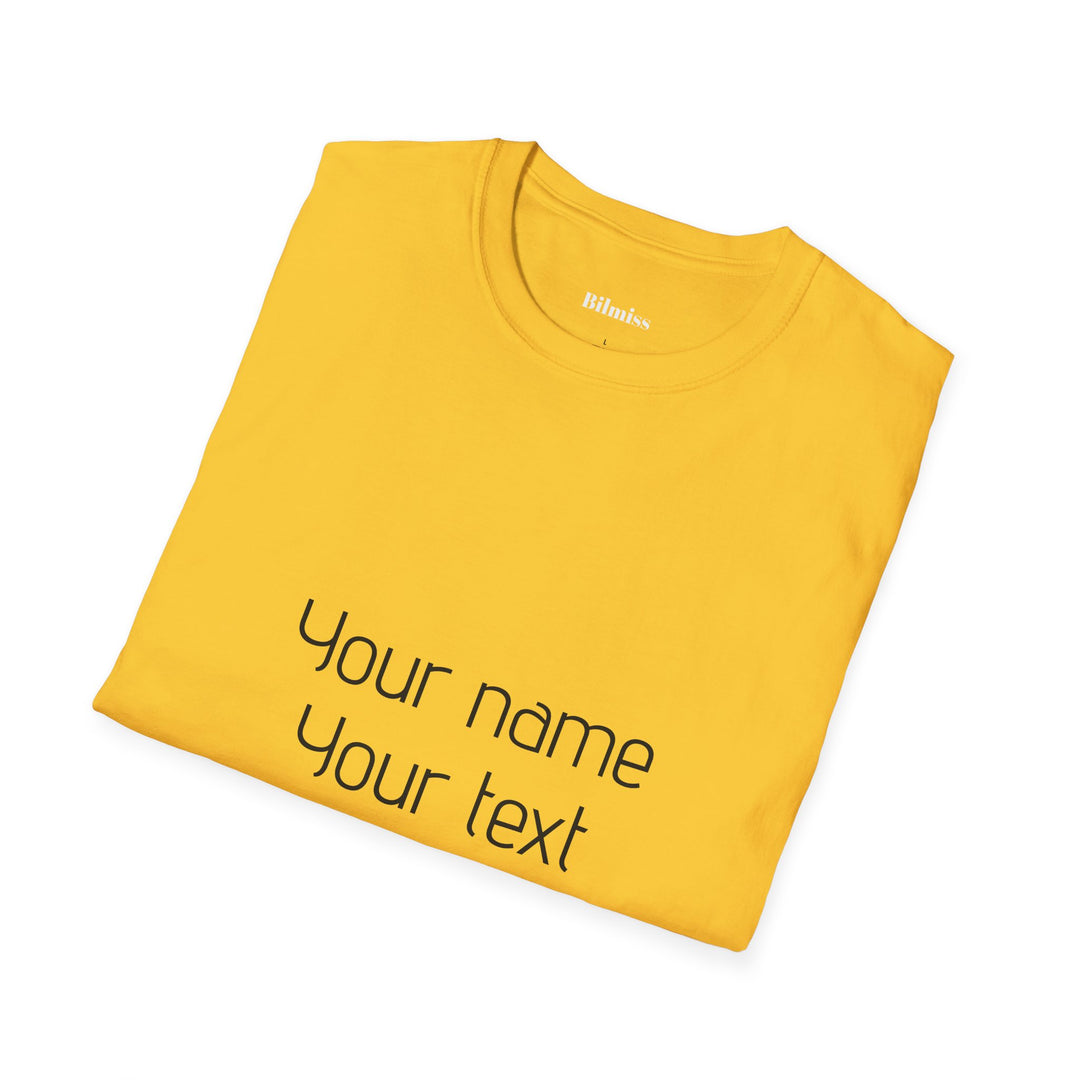 Custom Unisex T-Shirt - Personalized Shirt for Men & Women | Add Your Own Text, Logo or Photo | Gift Tee