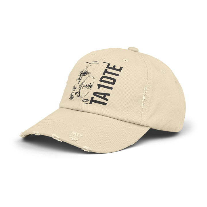 Personalized Vintage Ham Radio Distressed Cap | Custom Callsign Antenna Blueprint Hat