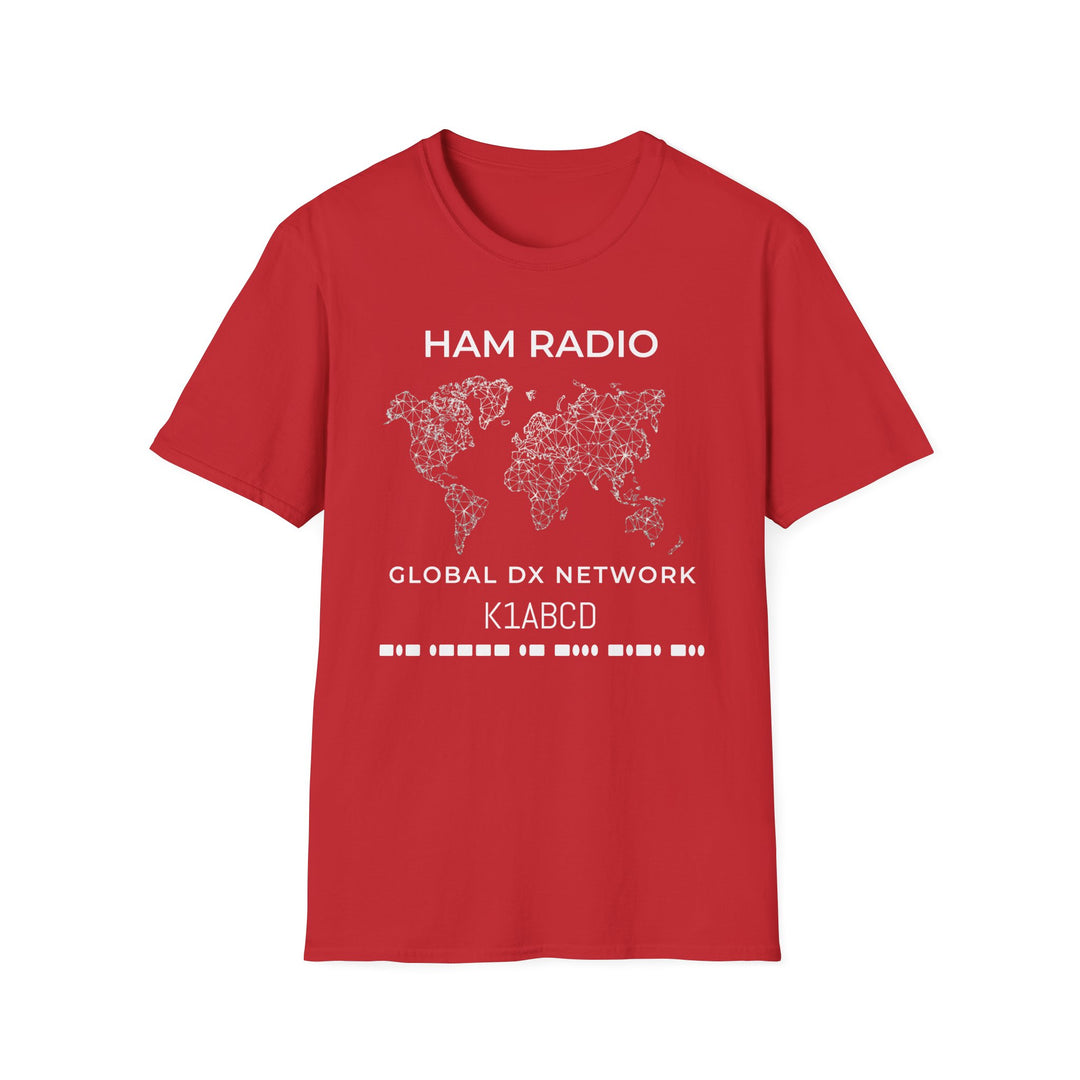 Global DX Network Morse Code Callsign Ham Radio T-Shirt