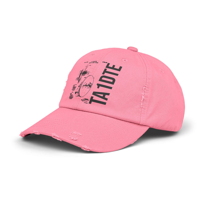 Personalized Vintage Ham Radio Distressed Cap | Custom Callsign Antenna Blueprint Hat