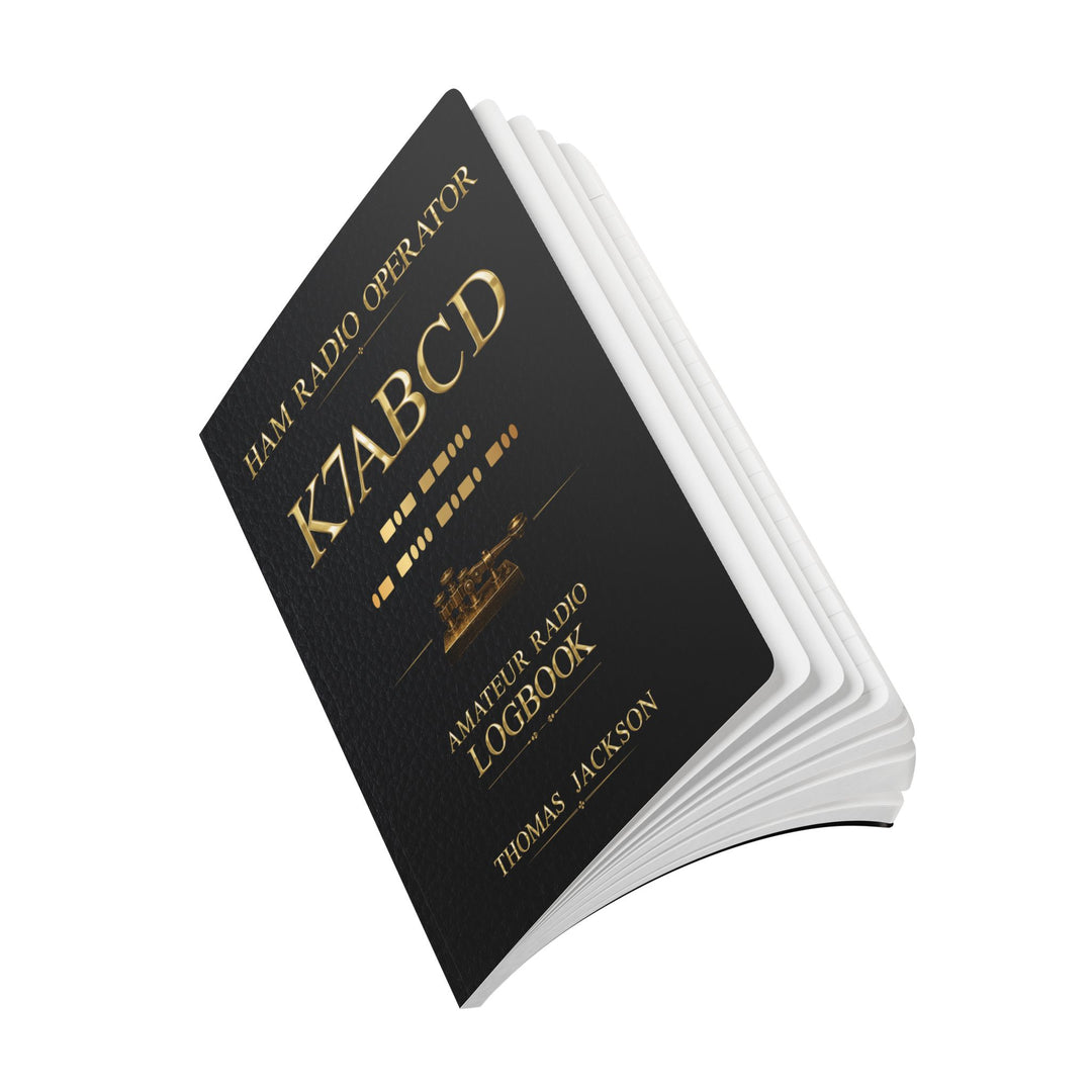 Personalized Ham Radio Logbook with Custom Callsign &amp; Morse Code