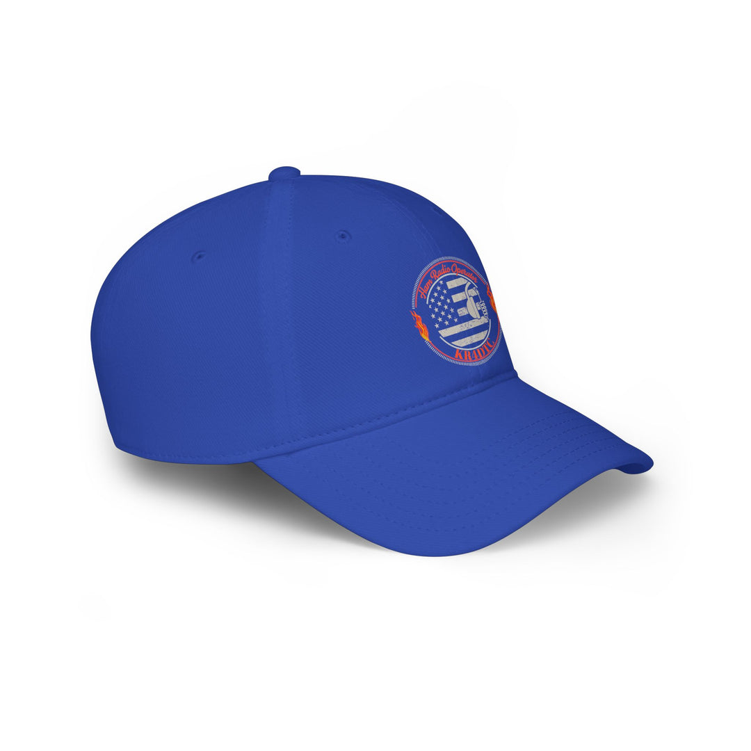 Personalized American Flag Ham Radio Baseball Cap with Custom Callsign