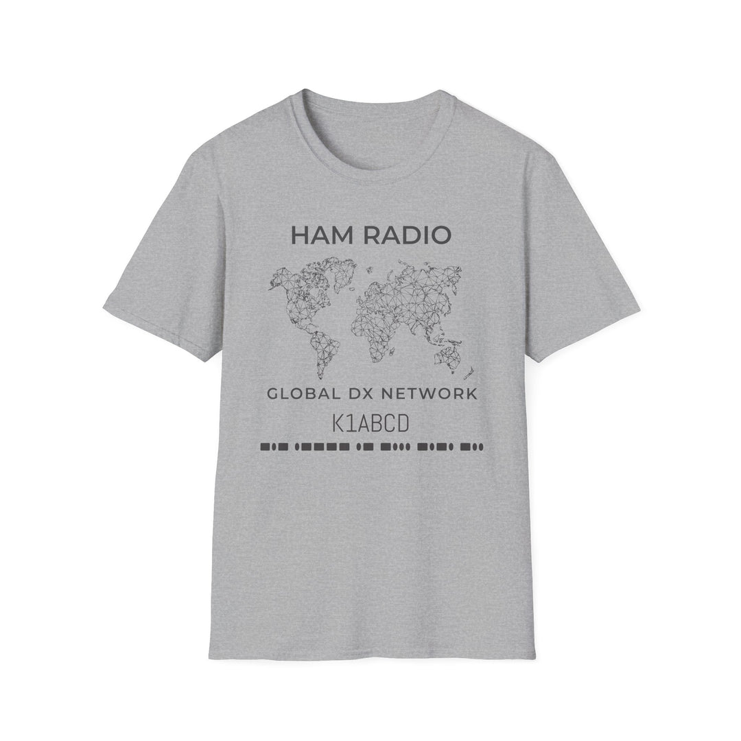Global DX Network Morse Code Callsign Ham Radio T-Shirt