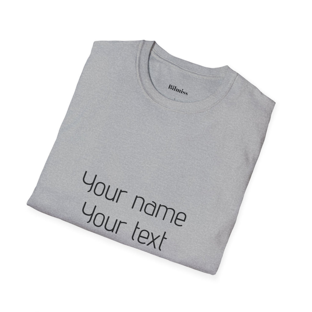 Custom Unisex T-Shirt - Personalized Shirt for Men & Women | Add Your Own Text, Logo or Photo | Gift Tee