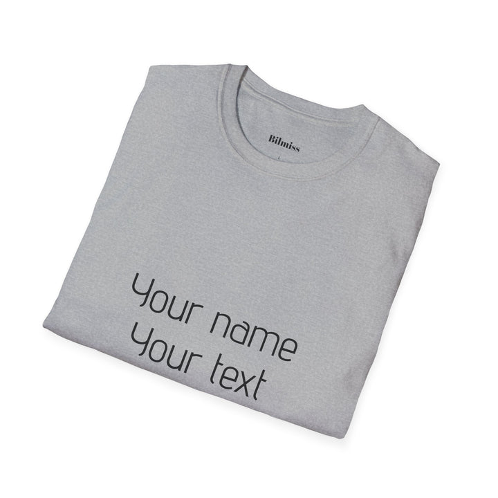 Custom Unisex T-Shirt - Personalized Shirt for Men & Women | Add Your Own Text, Logo or Photo | Gift Tee