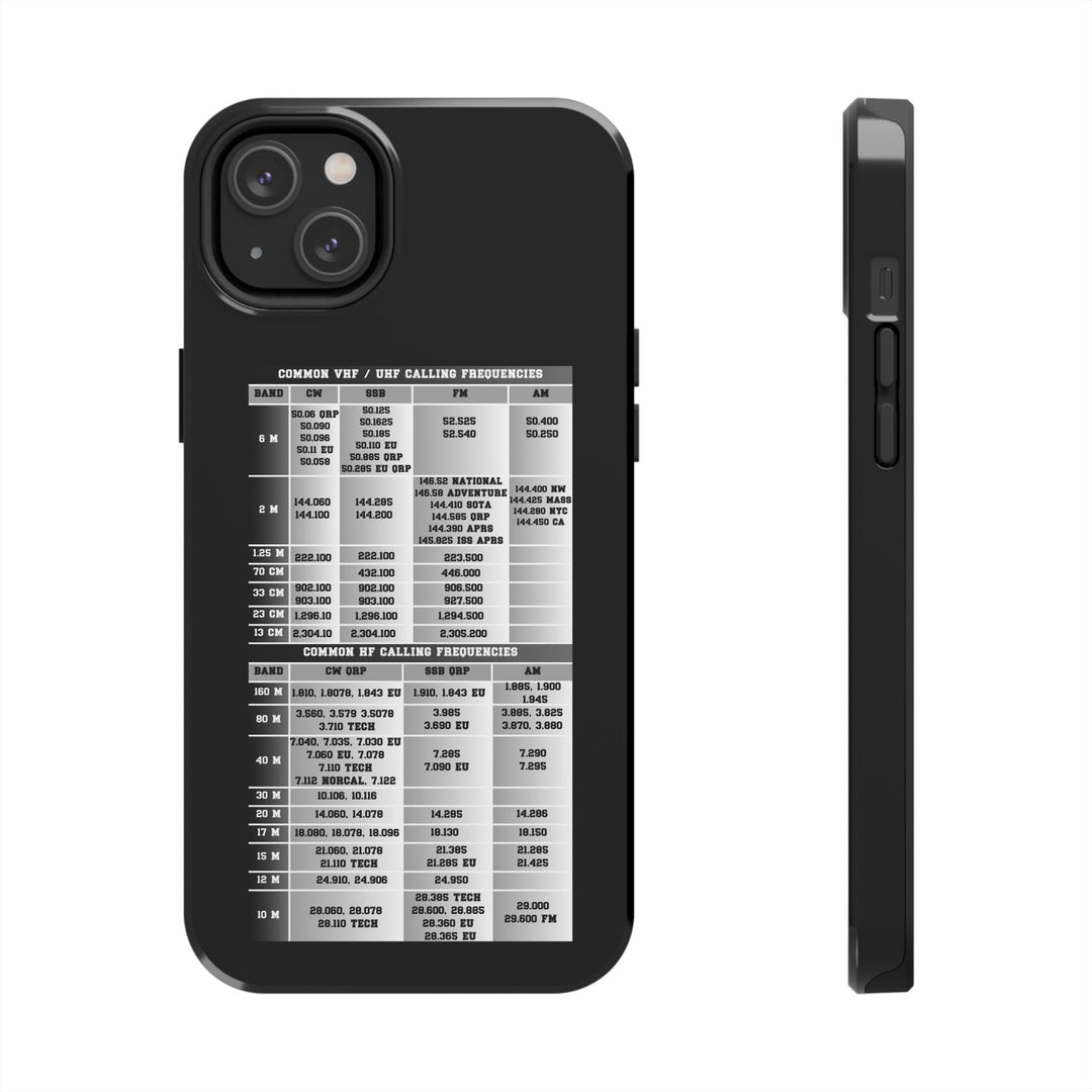 Ham Radio Phone Case - Calling Frequencies - Phone Cover