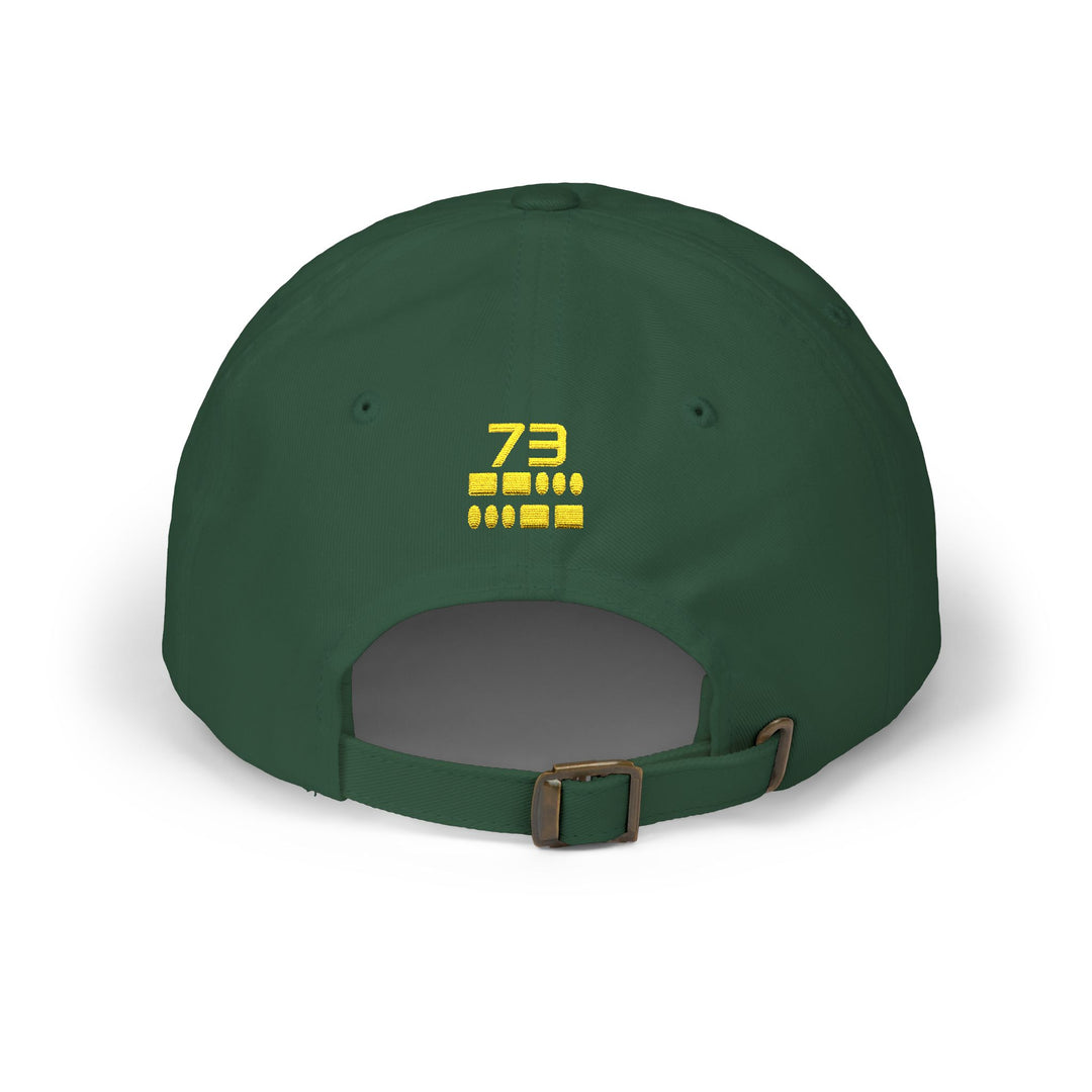 Personalized Morse Code Ham Radio Dad Hat with Custom Callsign