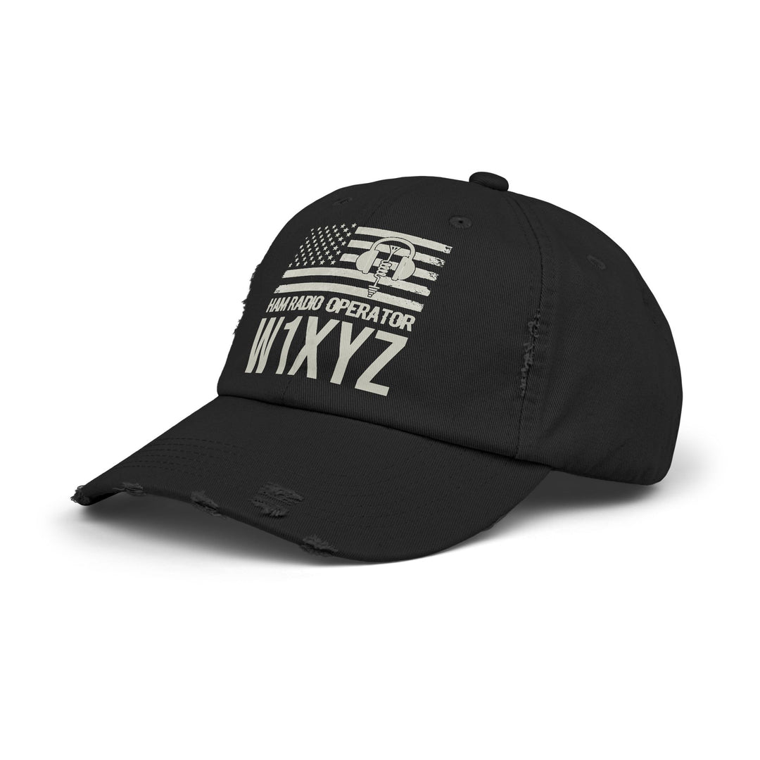 Ham Radio Cap - Callsign Antenna Hat - Gift for Men