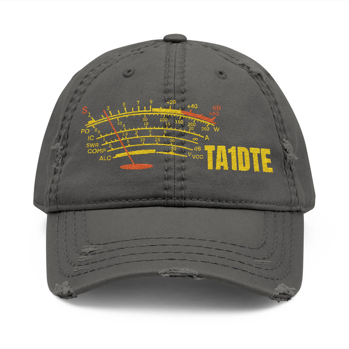 Personalized SWR Meter Distressed Hat with Custom Callsign