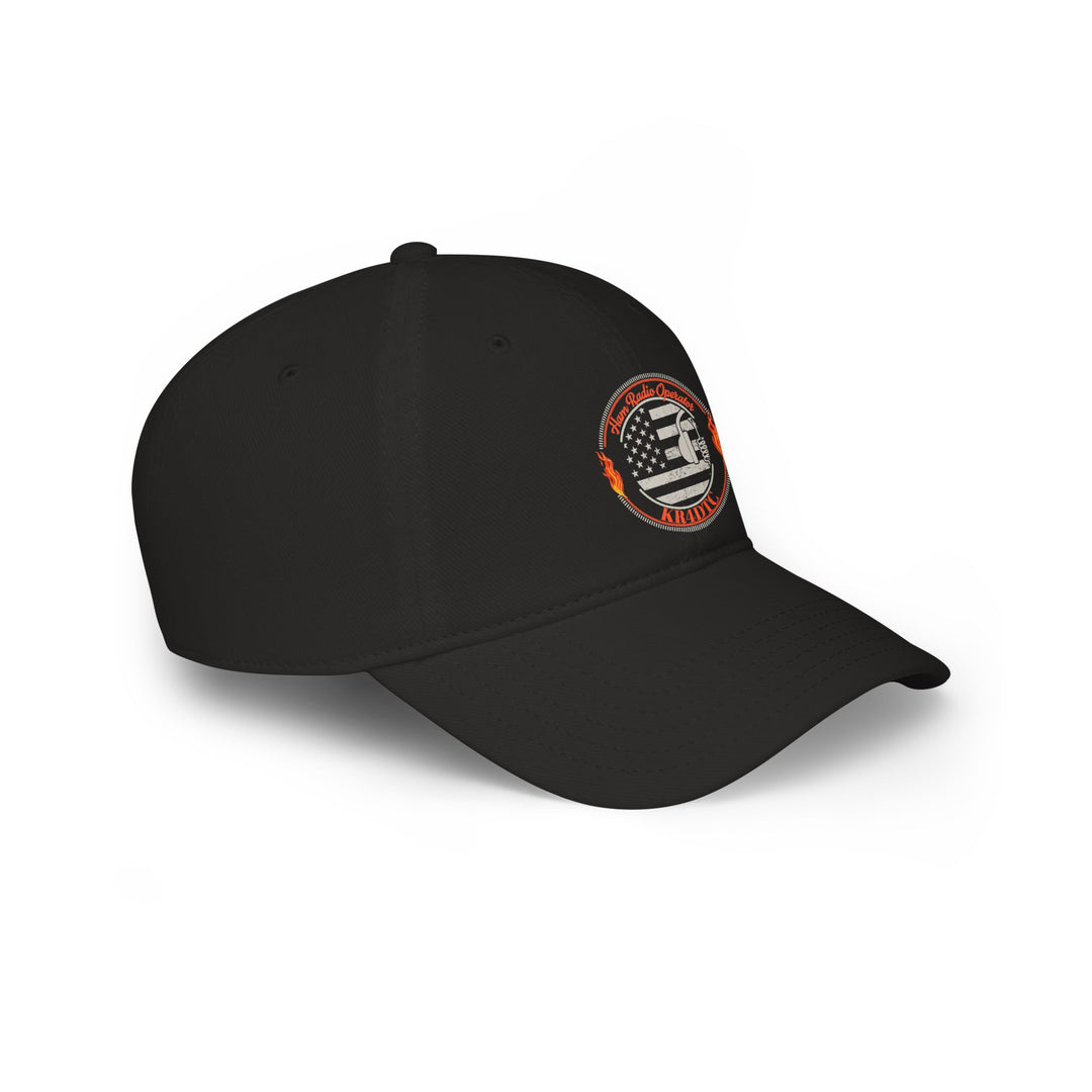Personalized American Flag Ham Radio Baseball Cap with Custom Callsign