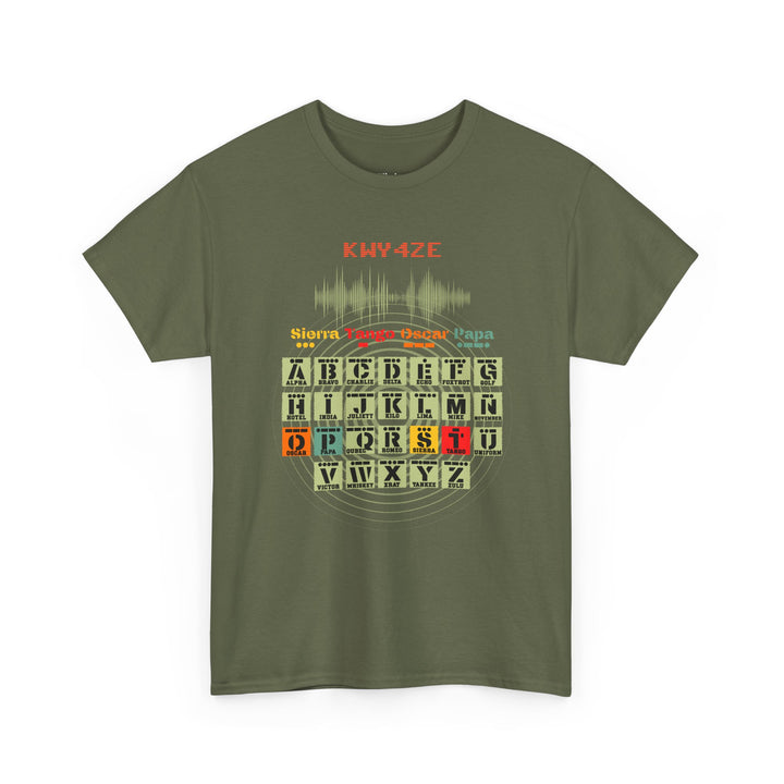 Personalized Ham Radio Morse Code T-Shirt – Custom Callsign &amp; Phonetic Alphabet Shirt