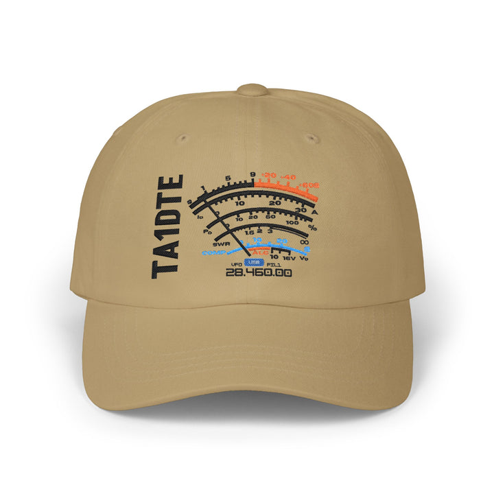 Personalized Ham Radio SW Meter Dad Hat | Custom Embroidered Callsign Cap