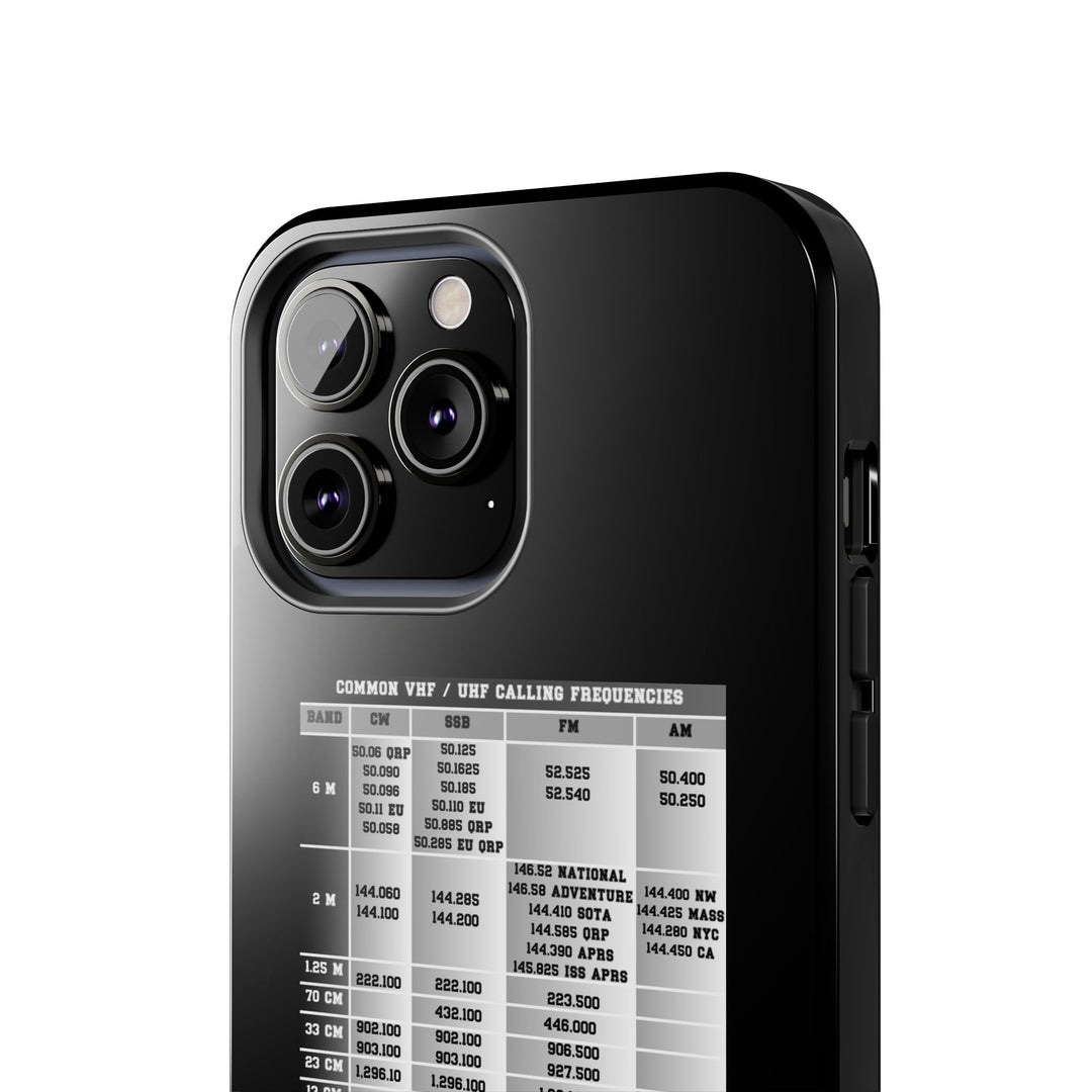 Ham Radio Phone Case, Calling Frequencies Reference Band Plan, Phone Cover