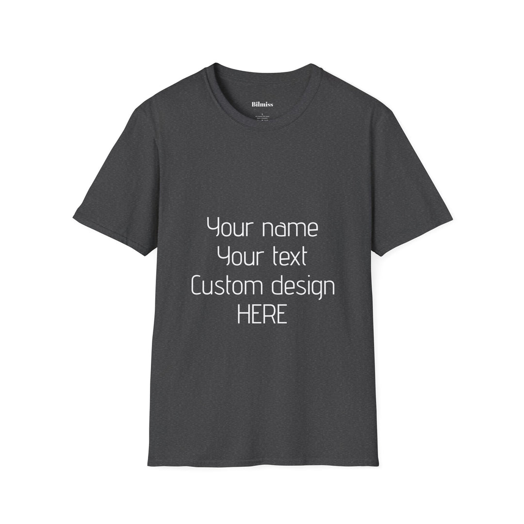 Custom Unisex T-Shirt - Personalized Shirt for Men & Women | Add Your Own Text, Logo or Photo | Gift Tee