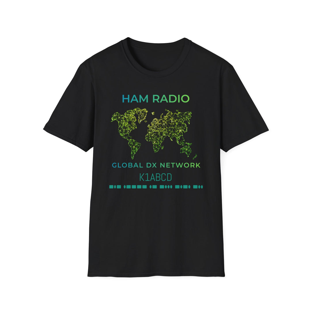 Global DX Network Morse Code Callsign Ham Radio T-Shirt