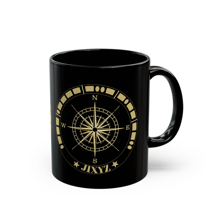 Personalized Morse Code Compass Ham Radio Mug | Custom Callsign Coffee Mug