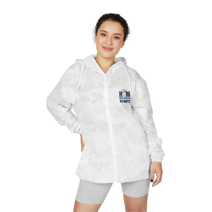 Personalized Ham Radio Windbreaker Jacket with Custom Call Sign