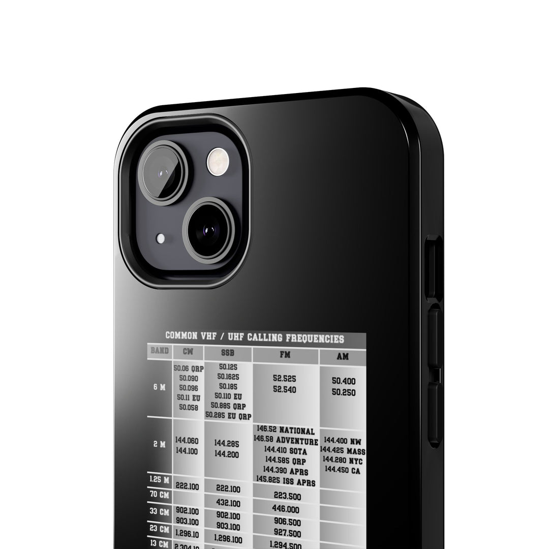 Ham Radio Phone Case, Calling Frequencies Reference Band Plan, Phone Cover
