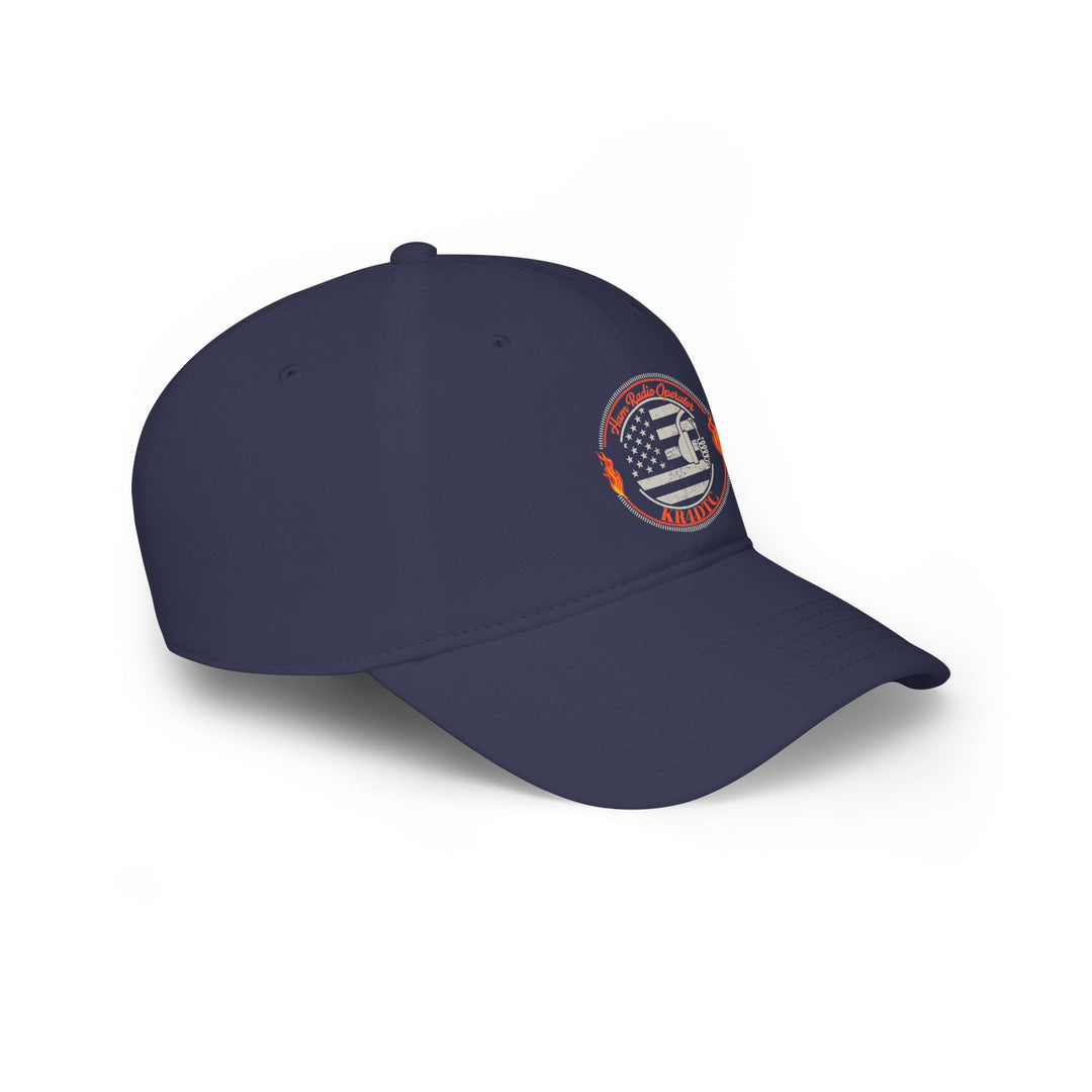 Personalized American Flag Ham Radio Baseball Cap with Custom Callsign