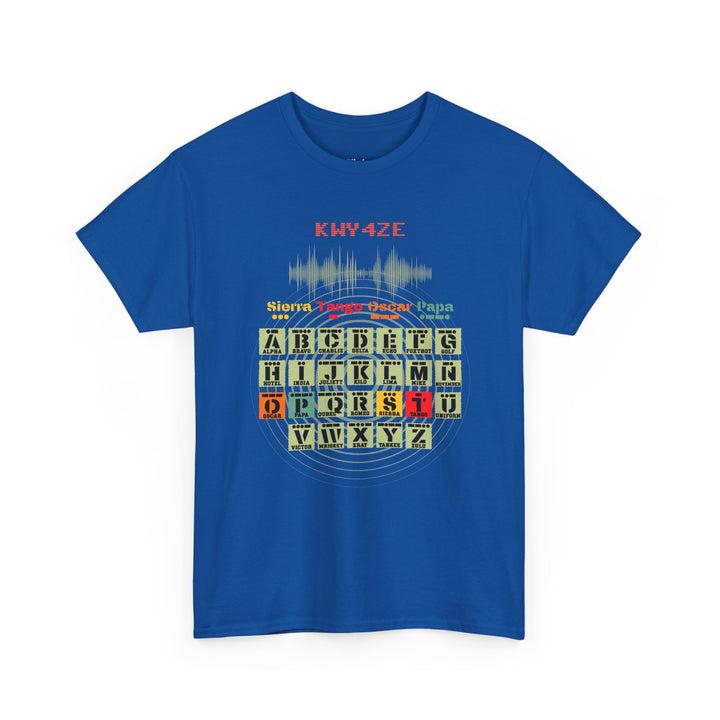 Personalized Ham Radio Morse Code T-Shirt – Custom Callsign &amp; Phonetic Alphabet Shirt