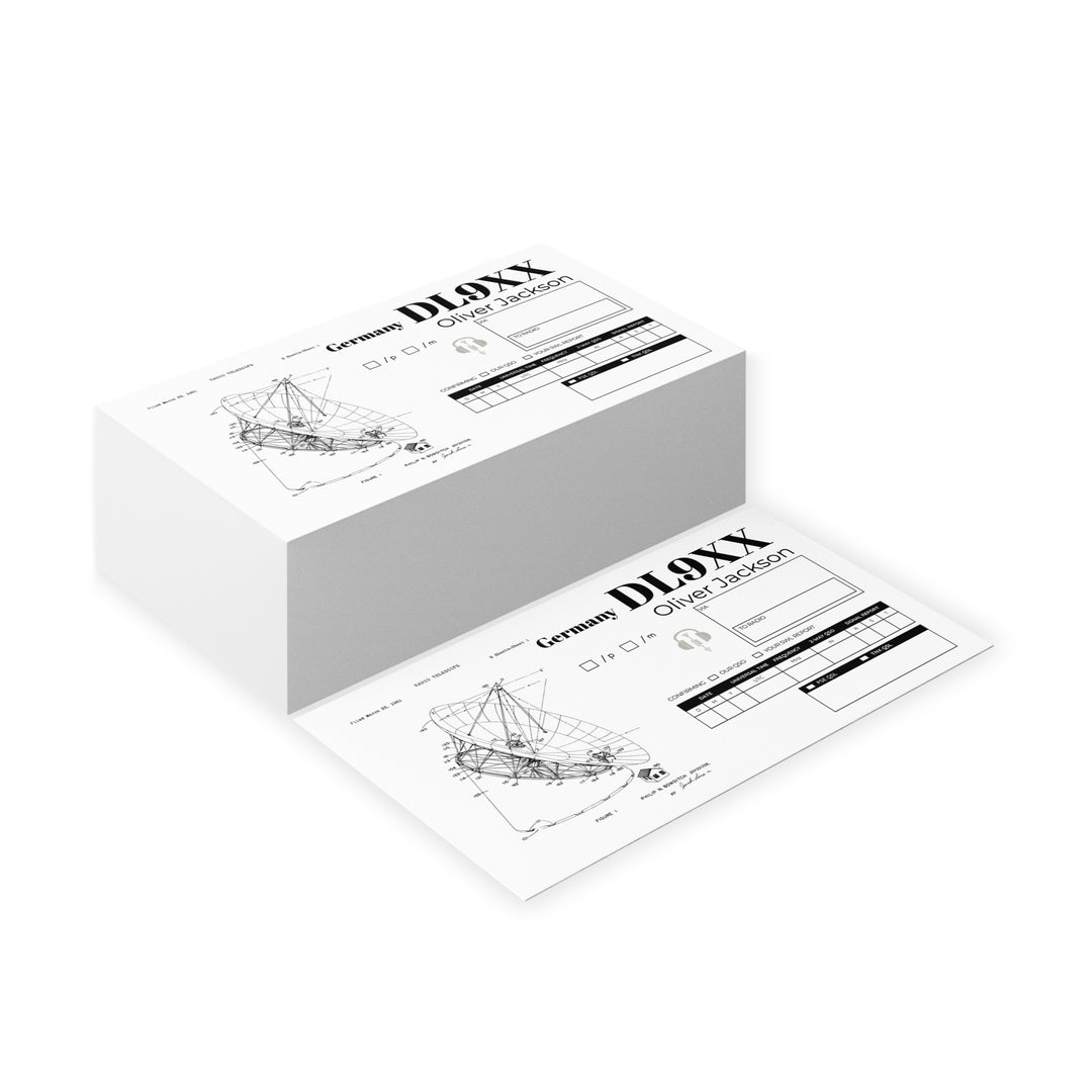 Ham Radio QSL Card - ID Cards - Custom Business Card for Amateur Radio Operators - 10, 30, 50, 100, 200 pcs