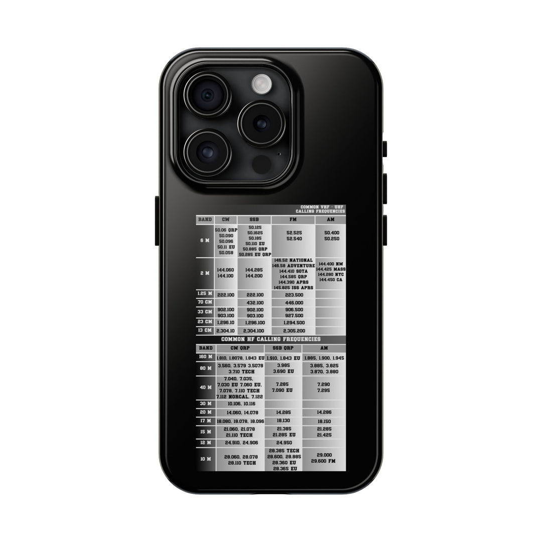 Ham Radio Phone Case - Calling Frequencies - Phone Cover