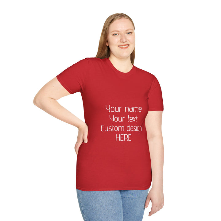 Custom Unisex T-Shirt - Personalized Shirt for Men & Women | Add Your Own Text, Logo or Photo | Gift Tee