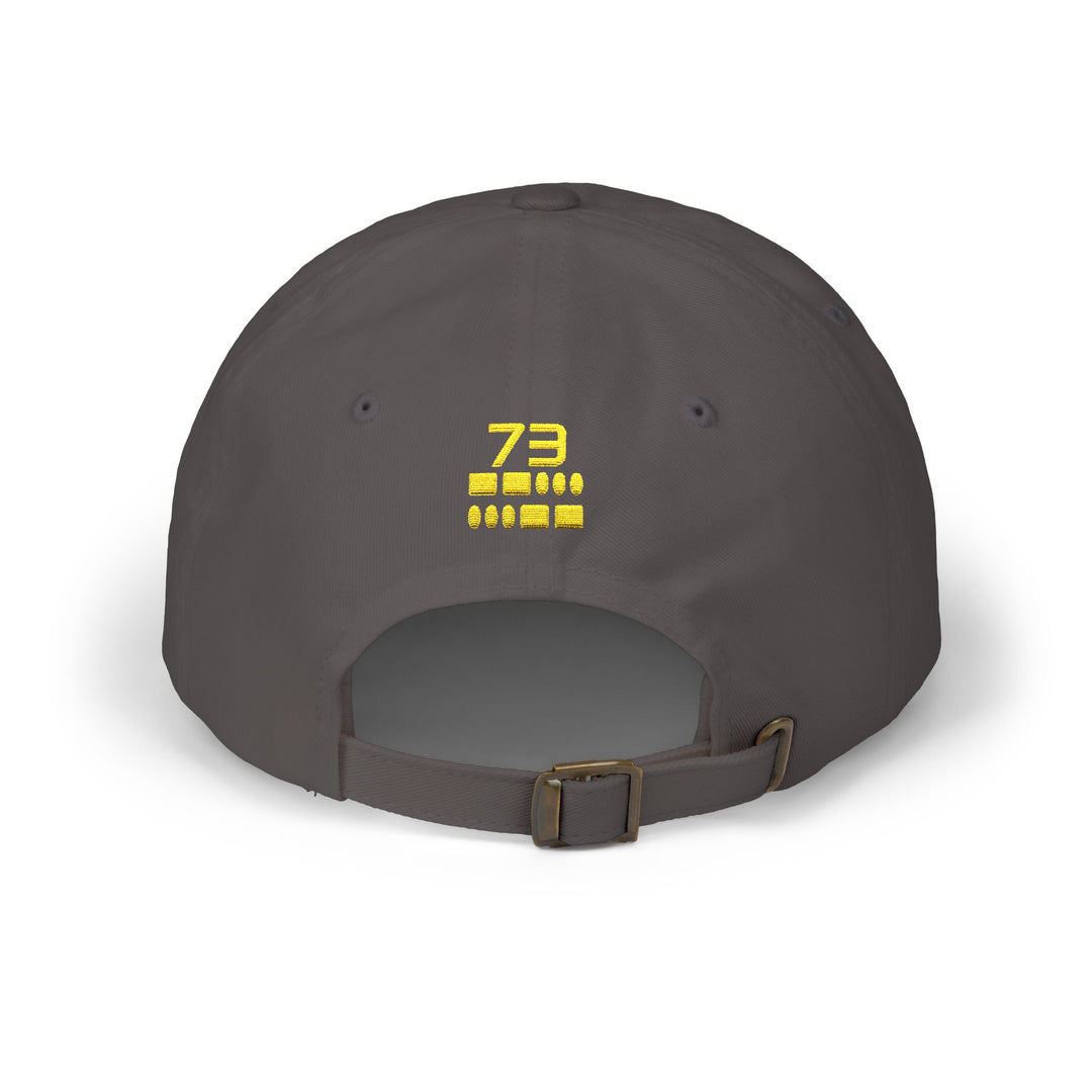 Personalized Morse Code Ham Radio Dad Hat with Custom Callsign