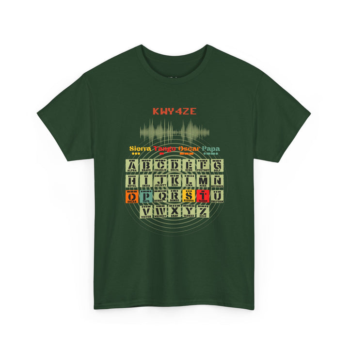 Personalized Ham Radio Morse Code T-Shirt – Custom Callsign &amp; Phonetic Alphabet Shirt