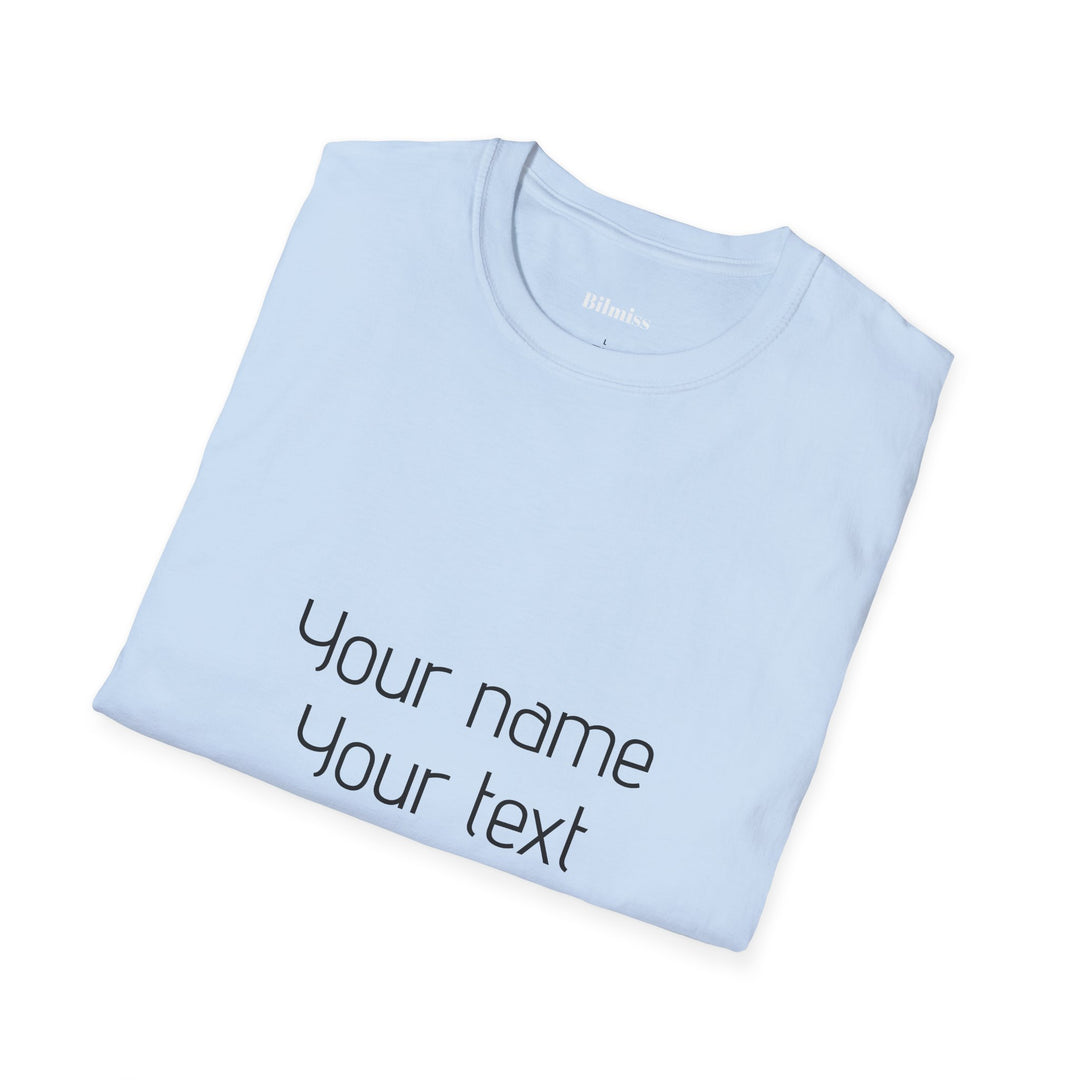 Custom Unisex T-Shirt - Personalized Shirt for Men & Women | Add Your Own Text, Logo or Photo | Gift Tee
