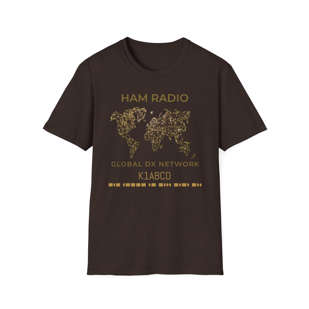 Global DX Network Morse Code Callsign Ham Radio T-Shirt