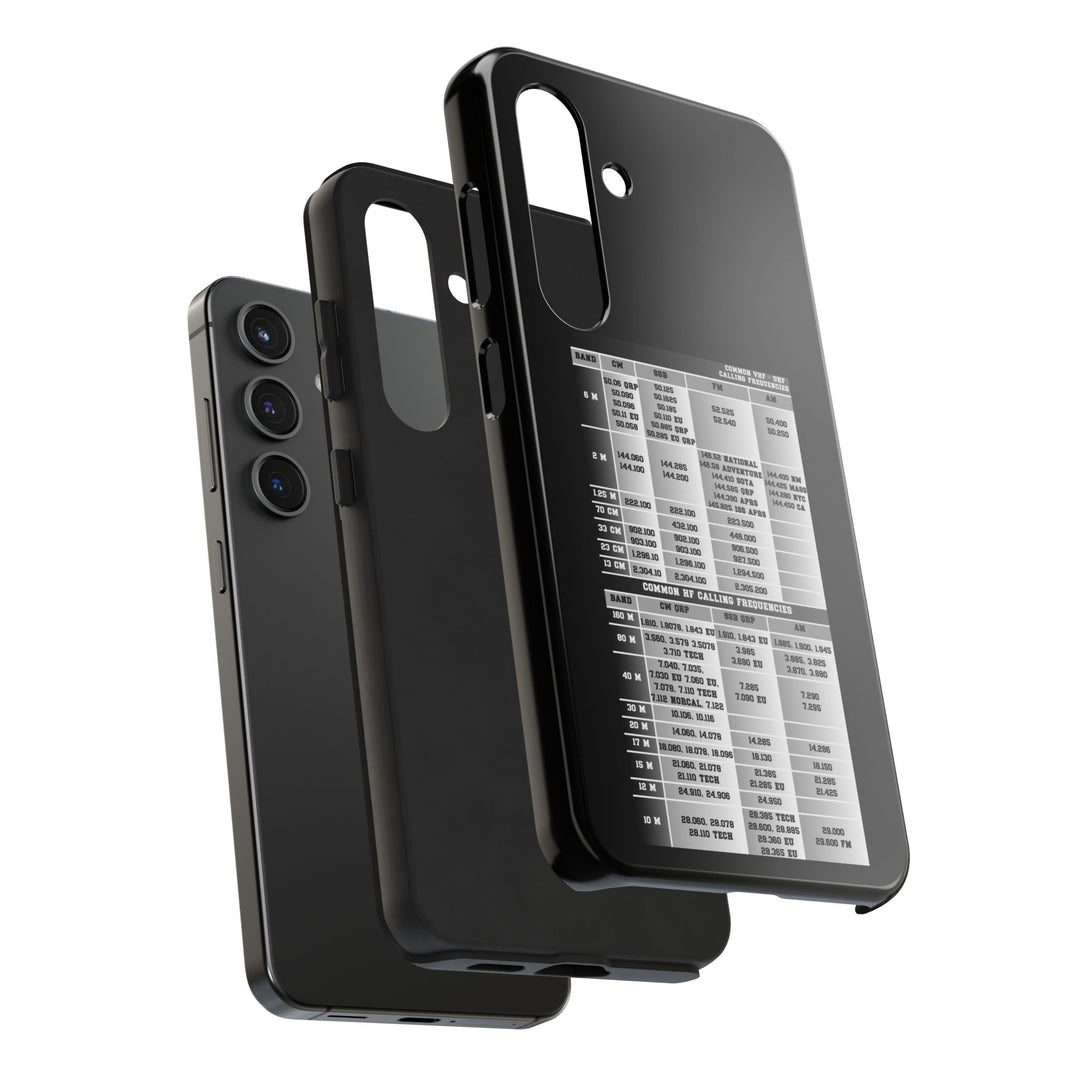 Ham Radio Phone Case, Calling Frequencies Reference Band Plan, Phone Cover
