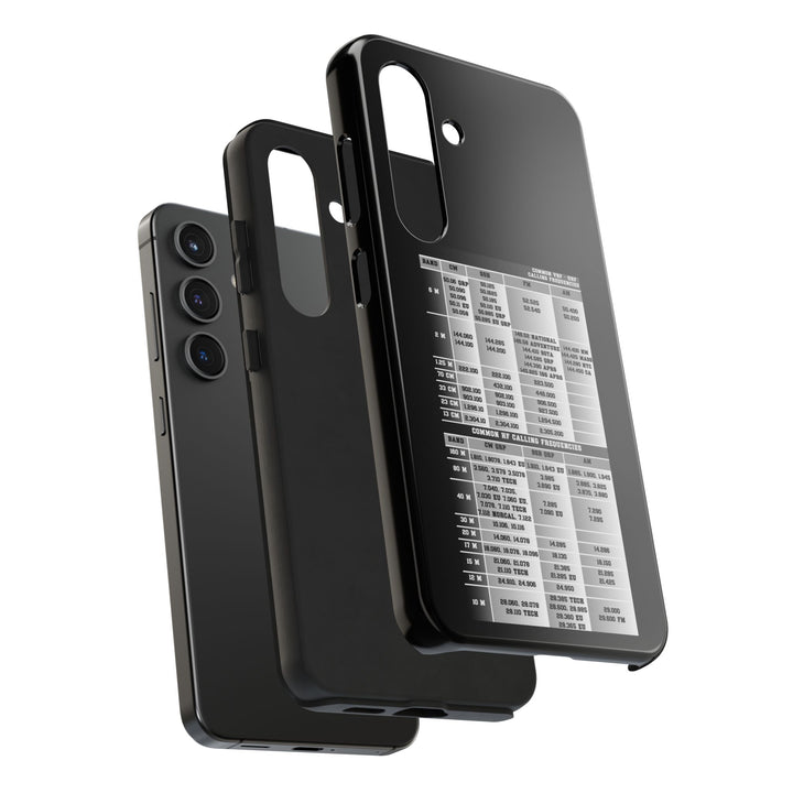 Ham Radio Phone Case, Calling Frequencies Reference Band Plan, Phone Cover
