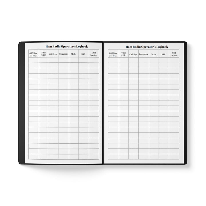 Personalized Ham Radio Logbook with HF Band Reference &amp; Custom Callsign