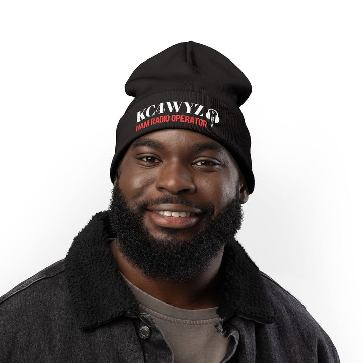 Personalized Ham Radio Callsign Beanie – Embroidered Operator Hat