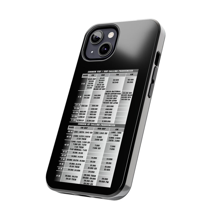 Ham Radio Phone Case, Calling Frequencies Reference Band Plan, Phone Cover