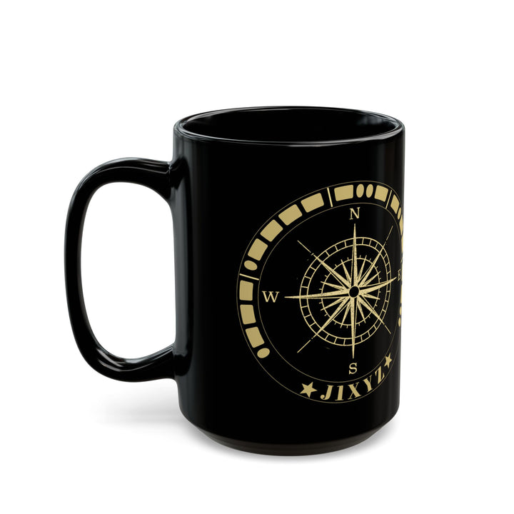 Personalized Morse Code Compass Ham Radio Mug | Custom Callsign Coffee Mug