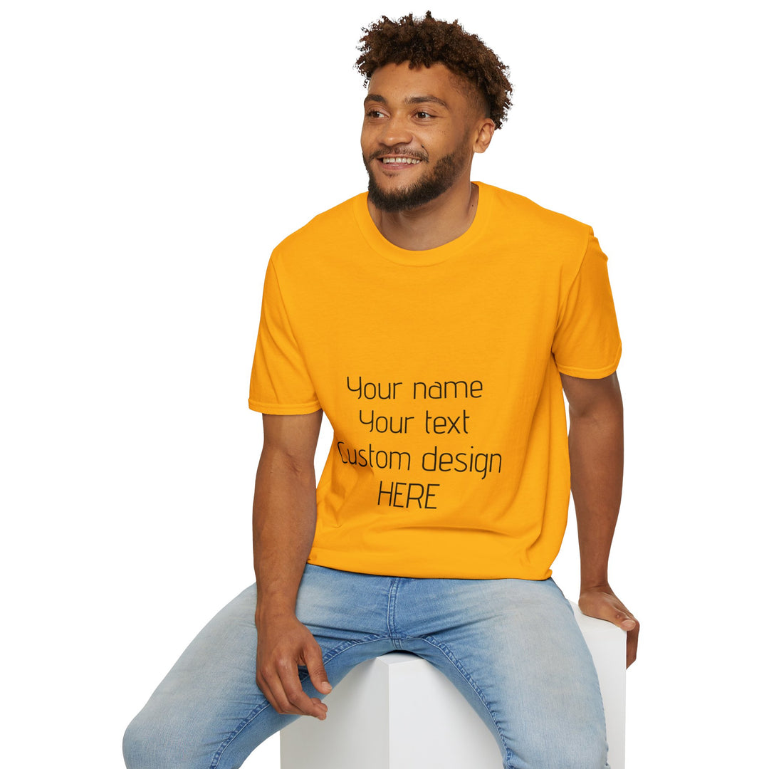 Custom Unisex T-Shirt - Personalized Shirt for Men & Women | Add Your Own Text, Logo or Photo | Gift Tee