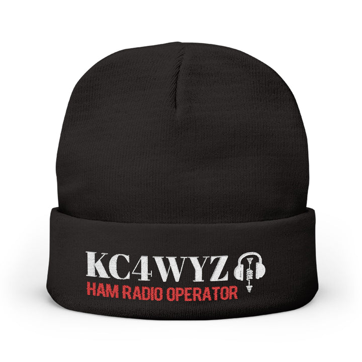 Personalized Ham Radio Callsign Beanie – Embroidered Operator Hat