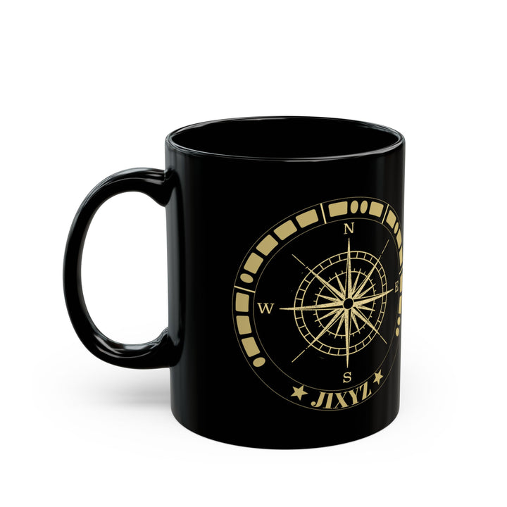 Personalized Morse Code Compass Ham Radio Mug | Custom Callsign Coffee Mug