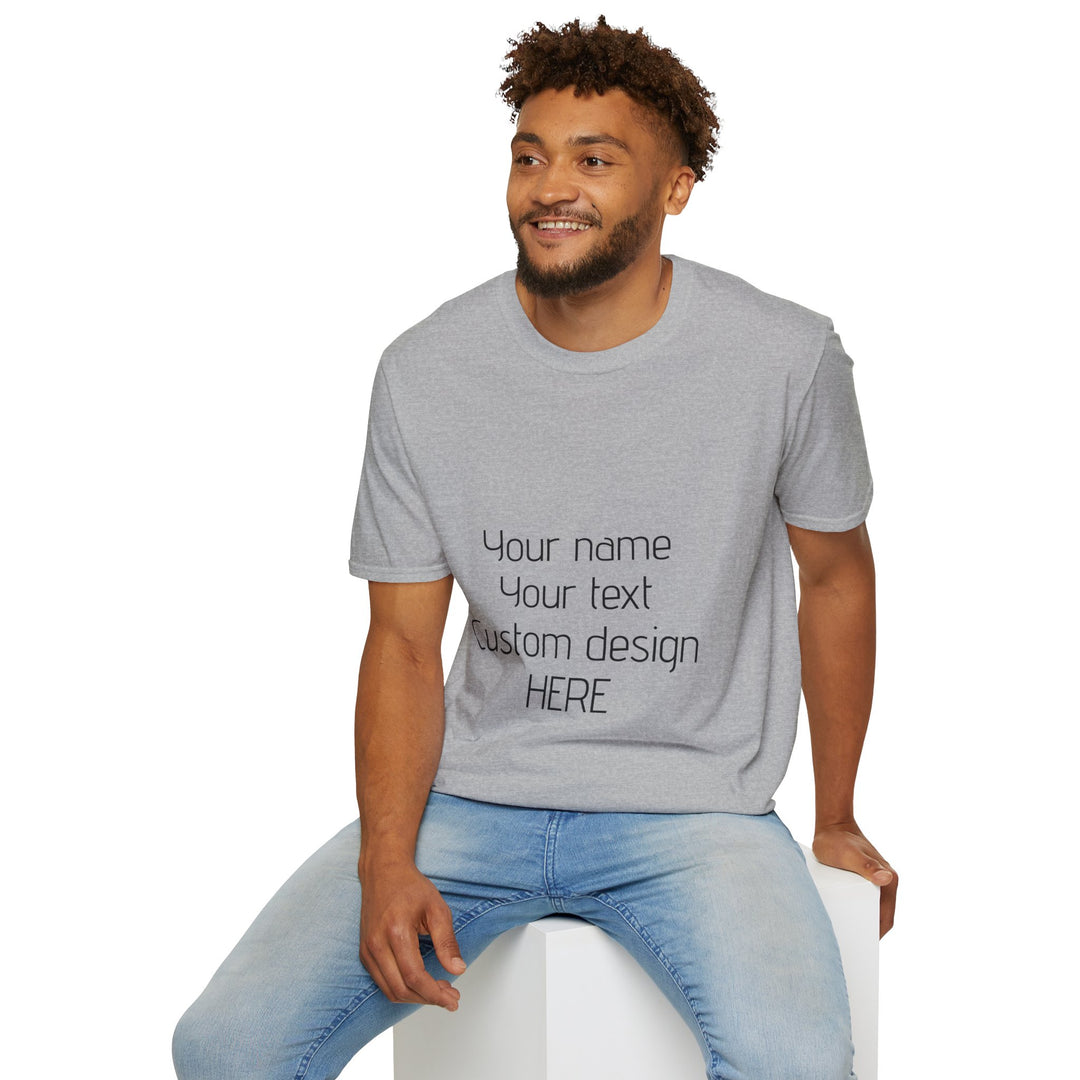 Custom Unisex T-Shirt - Personalized Shirt for Men & Women | Add Your Own Text, Logo or Photo | Gift Tee
