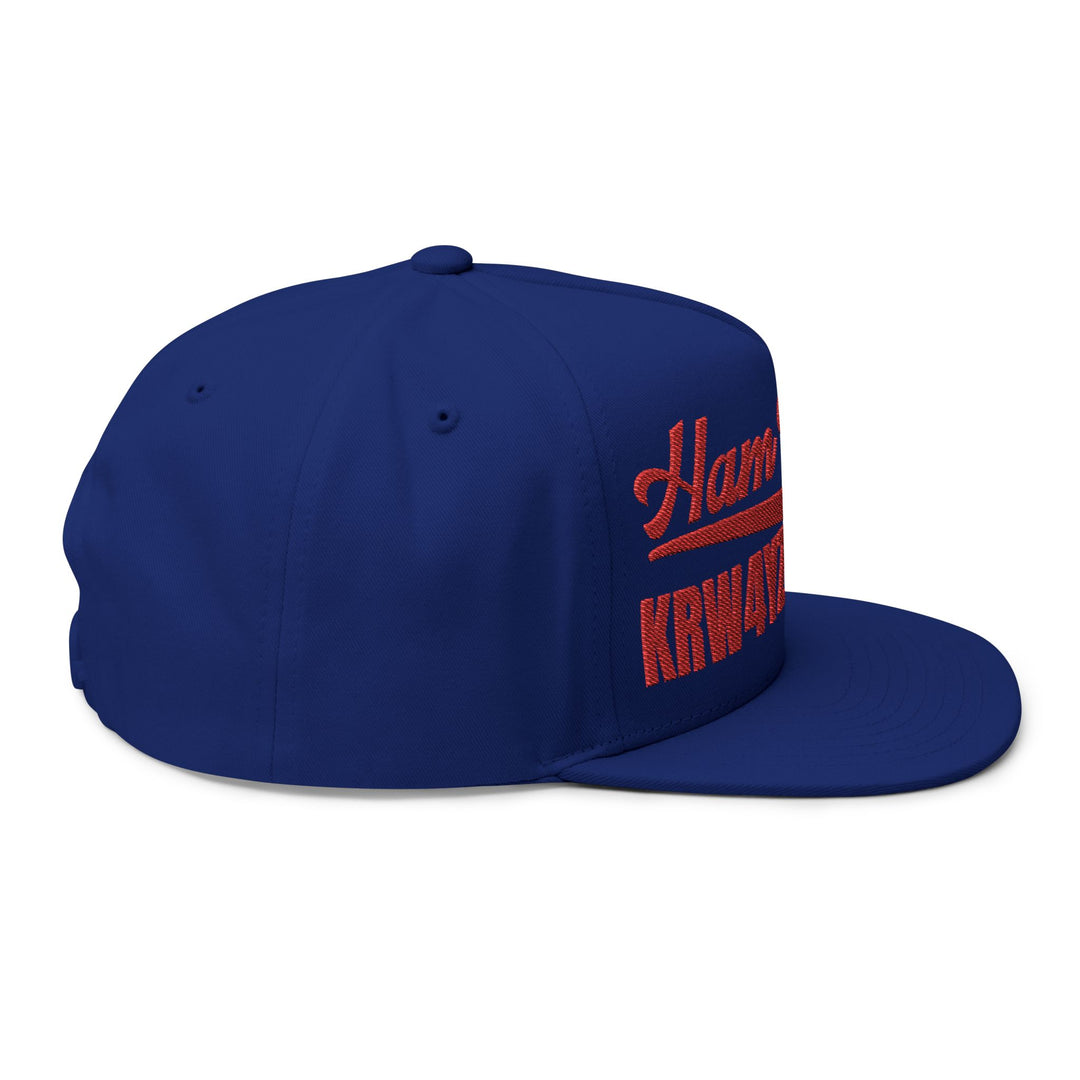 Personalized Ham Radio Flat Bill Cap – Custom Callsign