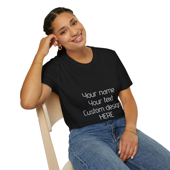 Custom Unisex T-Shirt - Personalized Shirt for Men & Women | Add Your Own Text, Logo or Photo | Gift Tee